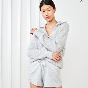 Quince wool half zip sweater.